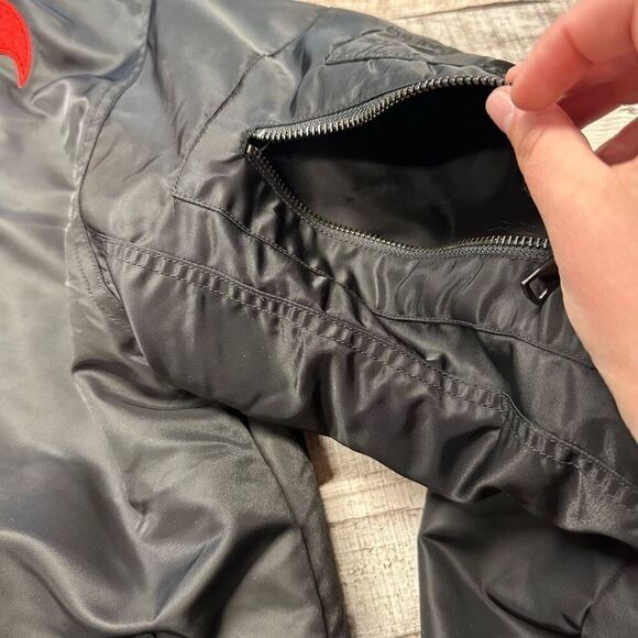 ☯️Gnarlytoons Naruto Anime 9Tails Bomber Streetwear Jacket Size Large - Picture 3 of 8